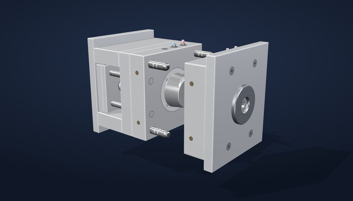 사출 금형 3D 모델